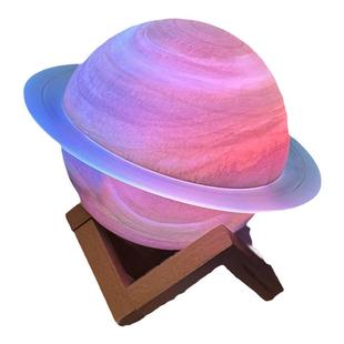 土星环梦幻蓝牙音箱桌面家用低音炮升级3D跨境hifi灯光音响摆件