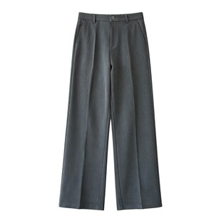 男笙【三本针工艺直筒西裤】冬季高品质TR色纺直筒宽松休闲西装裤