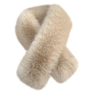 狐狸毛围巾女冬季新款双面毛毛百搭时尚毛领子仿皮草保暖毛绒围脖