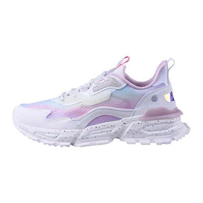 特步山海女鞋休闲透气轻便老爹鞋