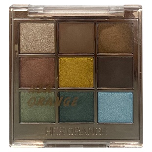 冷灰燕麦高智感！九色眼影盘绿色系烟熏复古舞台妆碎钻爆闪日常色