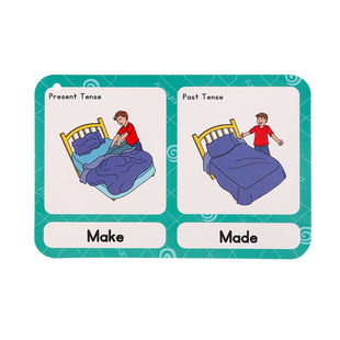 儿童英语卡片irregular verbs不规则动词过去式麦芽小达人点读版