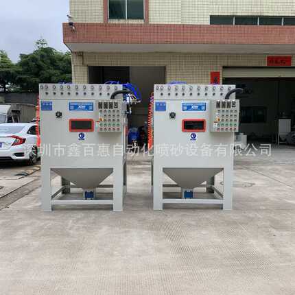 厂家直销全自动转盘喷砂机圆盘件喷砂加工效率高双转盘自动喷砂机