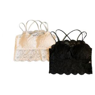 性感蕾丝吊带背心女夏美背内搭打底带胸垫一体防走光抹胸外穿上衣