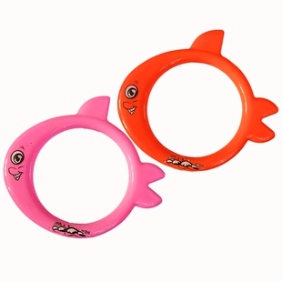 儿童潜水鱼环游泳馆练习水下闭气抓取教具潜水圈鱼圈亲子互动玩具