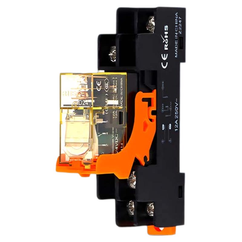 继电器RJ1S/RJ2S-CL-D24/A220V小薄型DC24v中间AC5/8脚S-05B