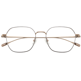 钛架金丝多边形近视眼镜框男款超轻眼镜钛材镜架可配度数女C8104