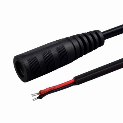 景赛 电源母座线dc5.5*2.1/2.5mm母口圆头直流电源适配器连接监控摄像头焊接加粗铜通用燃气灶热水器玩具改装