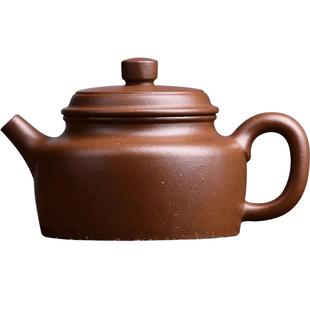 宏中《希有泥料》原矿小煤窑朱泥泡乌龙茶紫砂壶全手工薄胎德钟壶