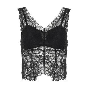 LYNEE 宽肩带蕾丝吊带背心女2026新款内搭美背文胸一体上衣