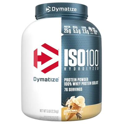 Dymatize狄马泰斯ISO100水解分离纯乳清蛋白质粉5磅 运动营养粉