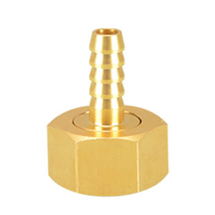 黄铜4分内丝牙活接转换宝塔咀直插天然气煤气水软管皮插竹节接头