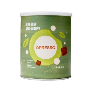 Opresso晨曦星露焦糖可可风味深烘培低酸美式拿铁商用意式拼配豆