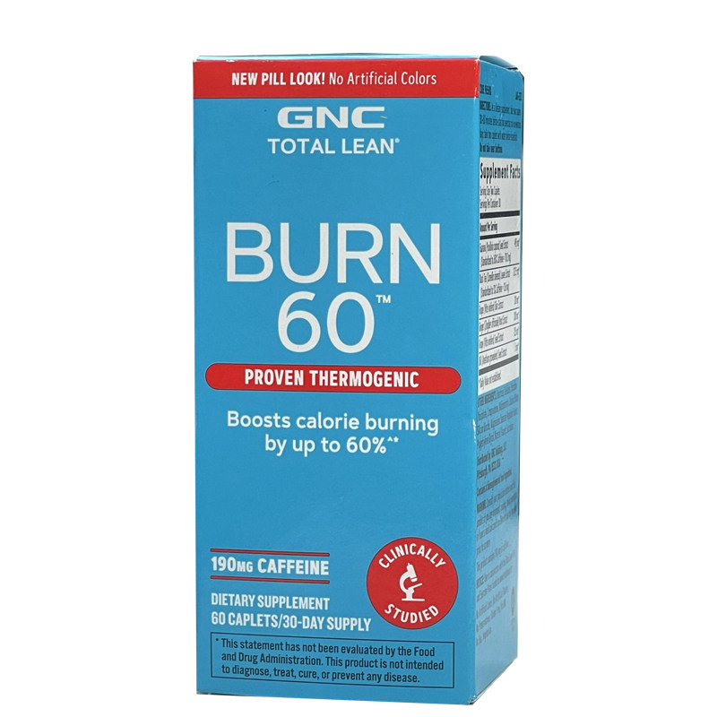 GNC卡路里燃烧配方Burn60瓜拉纳