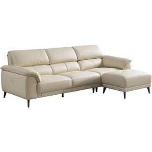 全友家居现代简约真皮沙发客厅2025新款头层牛皮家具小户型沙发