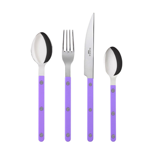 Sabre Paris法式刀叉西餐餐具刀叉套装牛排刀叉勺三件套紫色甜品