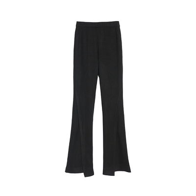 超显瘦弹力微喇叭裤女