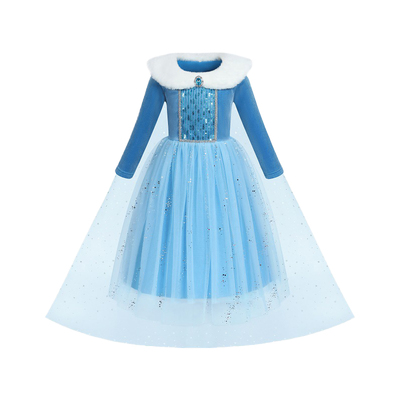 【品牌】女童爱莎公主裙艾莎秋冬