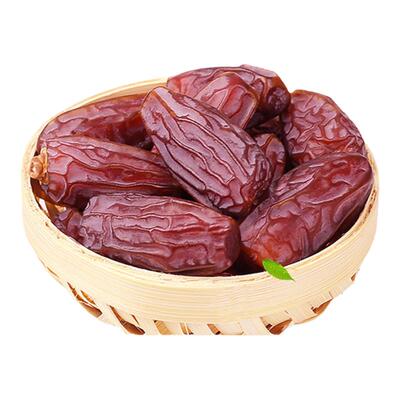 疆瀚新疆特产椰枣1000g迪拜阿联酋伊拉克无沙蜜枣耶枣大黑椰枣干