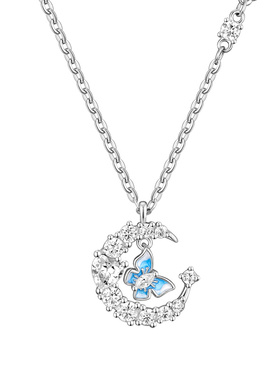 Disney/迪士尼旗舰店官方正品925银项链女款闺蜜生日礼物送女朋友