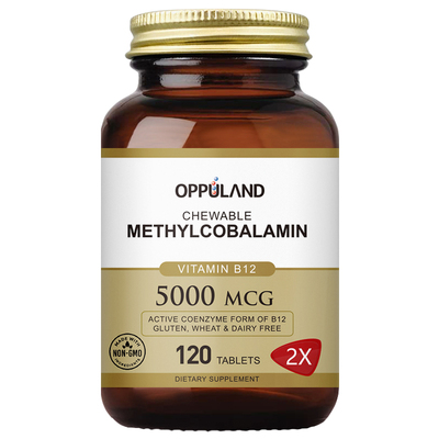 美国进口5000mcg甲钴胺叶酸120片