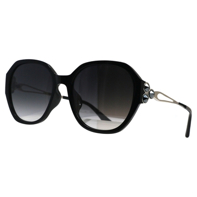 帕莎2025新品墨镜女圆形大框凹造型时尚优雅太阳镜可配近视PS1069