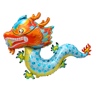 新年卡通铝膜气球家里学校商场店铺活动氛围装饰布置装扮道具用品