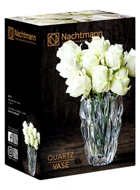 【限时促销】Nachtmann石英系列花瓶QuartzVase无铅水晶进口