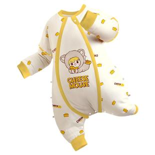 ibaby泡泡玛特睡袋婴儿儿童恒温抑菌夹棉秋冬睡袋宝宝TK