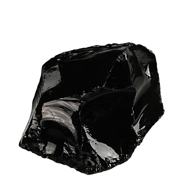 天然黑曜石原石摆件大块雕刻料水晶毛料乌金黑色火山矿石鱼缸造景