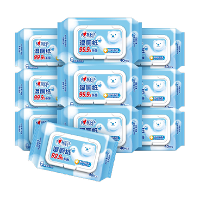 心相印湿厕纸加厚擦屁屁