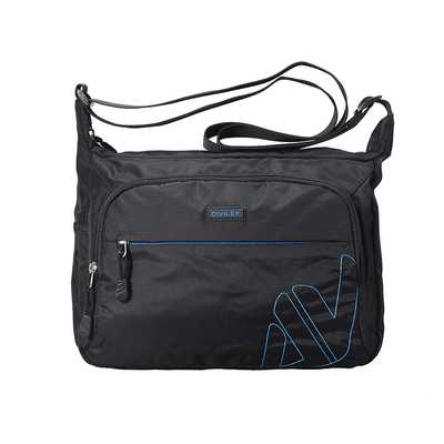 迪威丽单肩牛津纺横款休闲男包