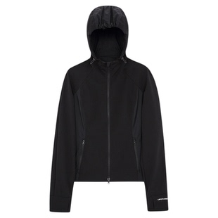 【防泼水】UPON PRO都市线插肩袖高领连帽防护外套拉链口袋女