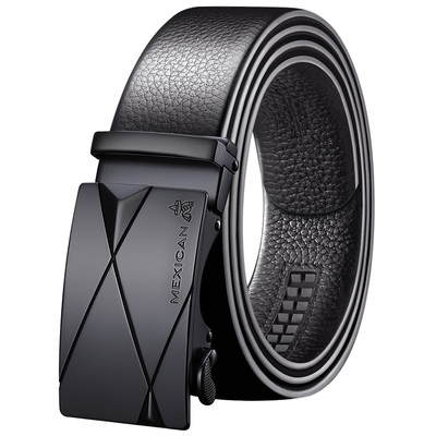 年轻人百搭高档礼盒腰带男士真皮