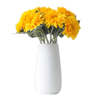 网红鲜花水养陶瓷向日葵ins风高级感花瓶摆件客厅干插花餐桌装饰