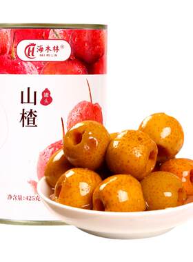 山楂罐头425g*6罐整箱新鲜糖水