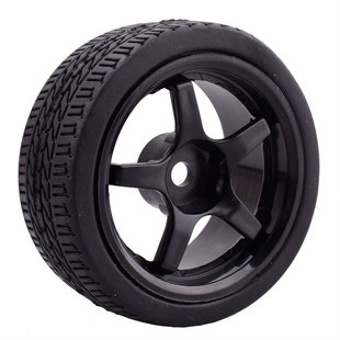 1:10RC遥控车轮胎平跑竞速胎皮轮毂组合HSP94123樱花D3D4抓地力强