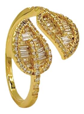 镶钻ins复古森系时尚风开口戒指