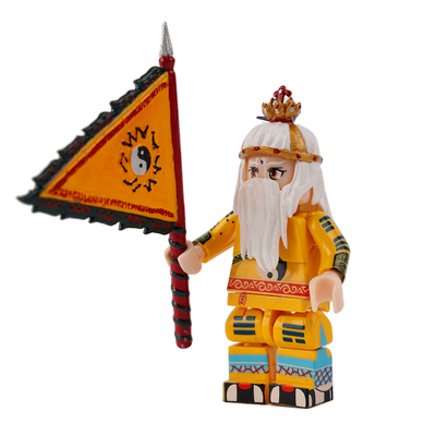 潮汕非遗文创特产英歌舞摆件公仔公孙胜道士模型乐高人仔积木手办