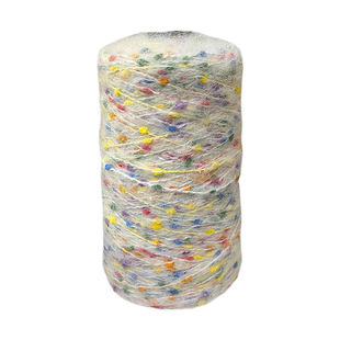 满天星豆豆马海毛糖果彩点中粗毛线手编围巾帽子秋冬毛衣混搭配线