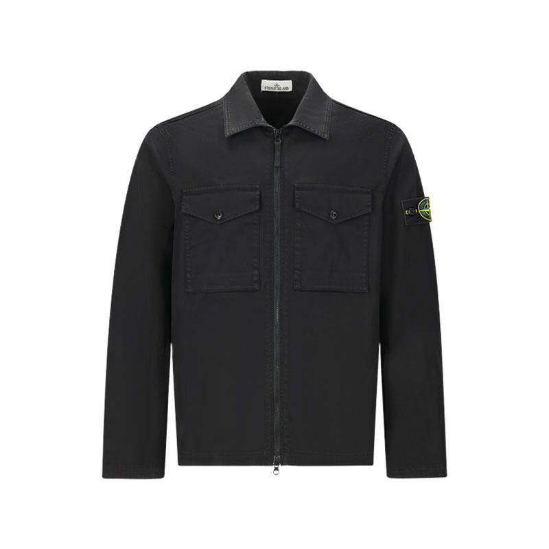 【自营】STONE ISLAND男士拉链上衣外套式衬衫L2S151200010 S0012