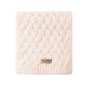 玖慕纯山羊绒小围巾女秋冬季红色保暖护颈围脖送妈妈长辈生日礼物