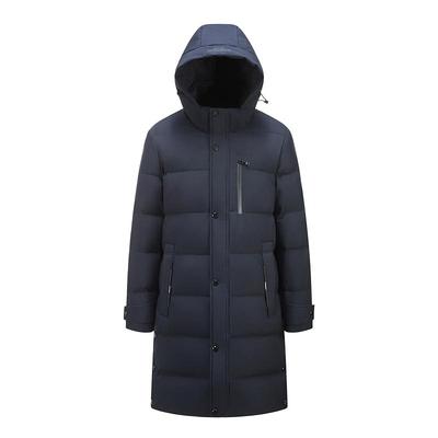 雅鹿休闲商务长款防风羽绒服