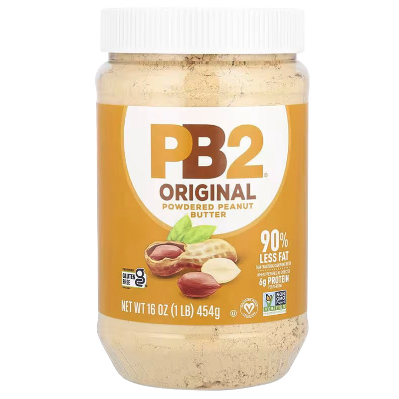 美国Bell Plantation PB2低脂低卡低糖花生酱/花生粉原味健身454g