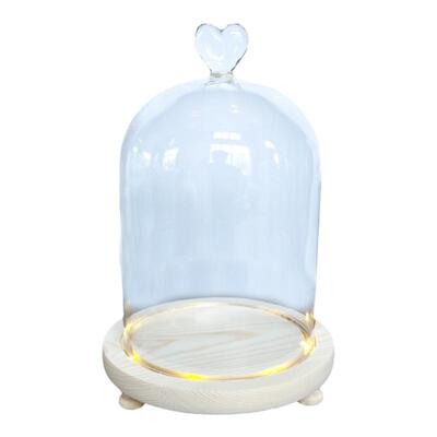 适用婚礼现场积木玻璃罩带灯光