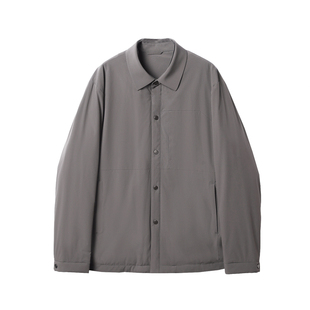 冬【轻便实穿/直充白鹅绒/衬衫式/科技料】防泼水/男商务羽绒外套