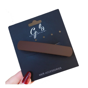 简约磨砂发夹弹簧夹横夹时尚外出百搭顶夹后脑勺发卡子一字夹头饰