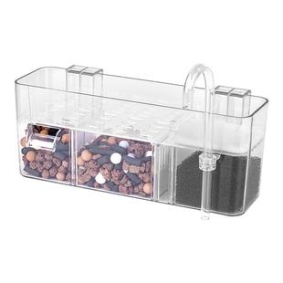 鱼缸过滤盒三合一增氧过滤器龟缸水循环内置上滤上置净水器可外挂