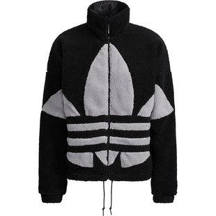 Adidas/阿迪达斯正品三叶草男女立领加绒运动夹克外套 HC0326