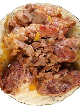 新疆特产美食手抓饭碎肉羊腿排抓饭现做即食顺丰冷链必吃楼兰牧歌